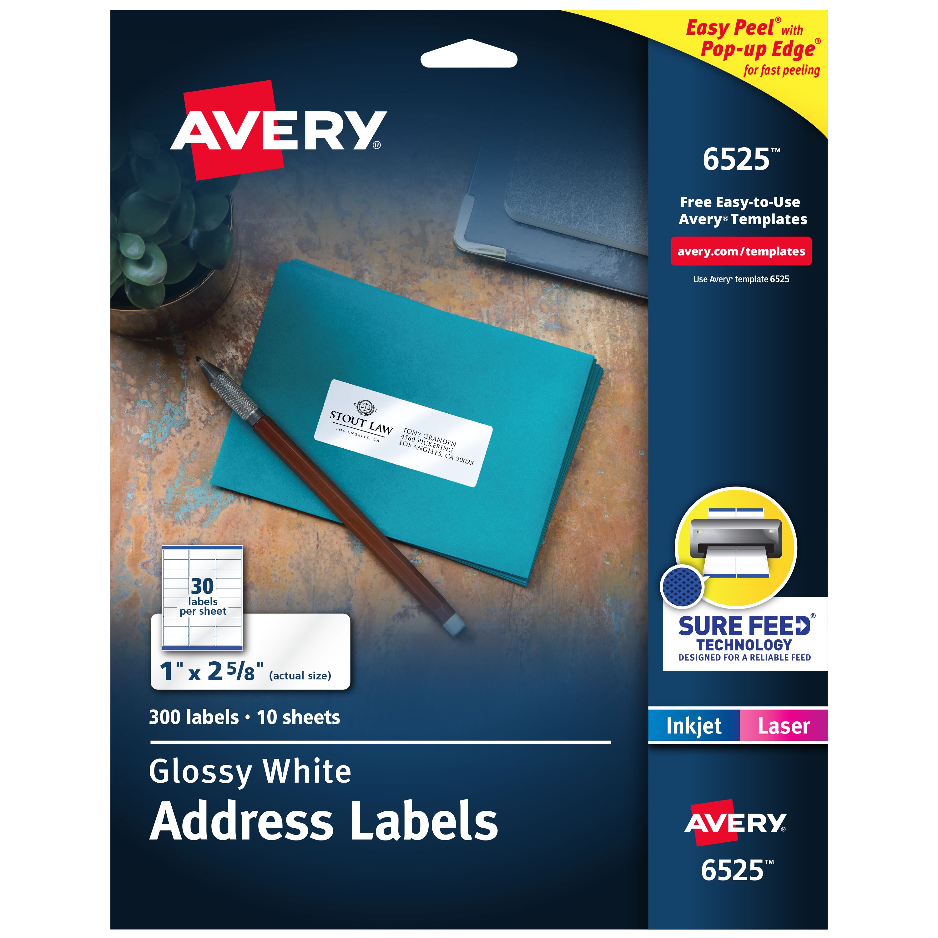 Address Labels, Glossy White, 1
